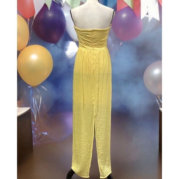 As You Wish Womens Tube Dress Size S Yellow Lined Zipper - Picture 10 of 12